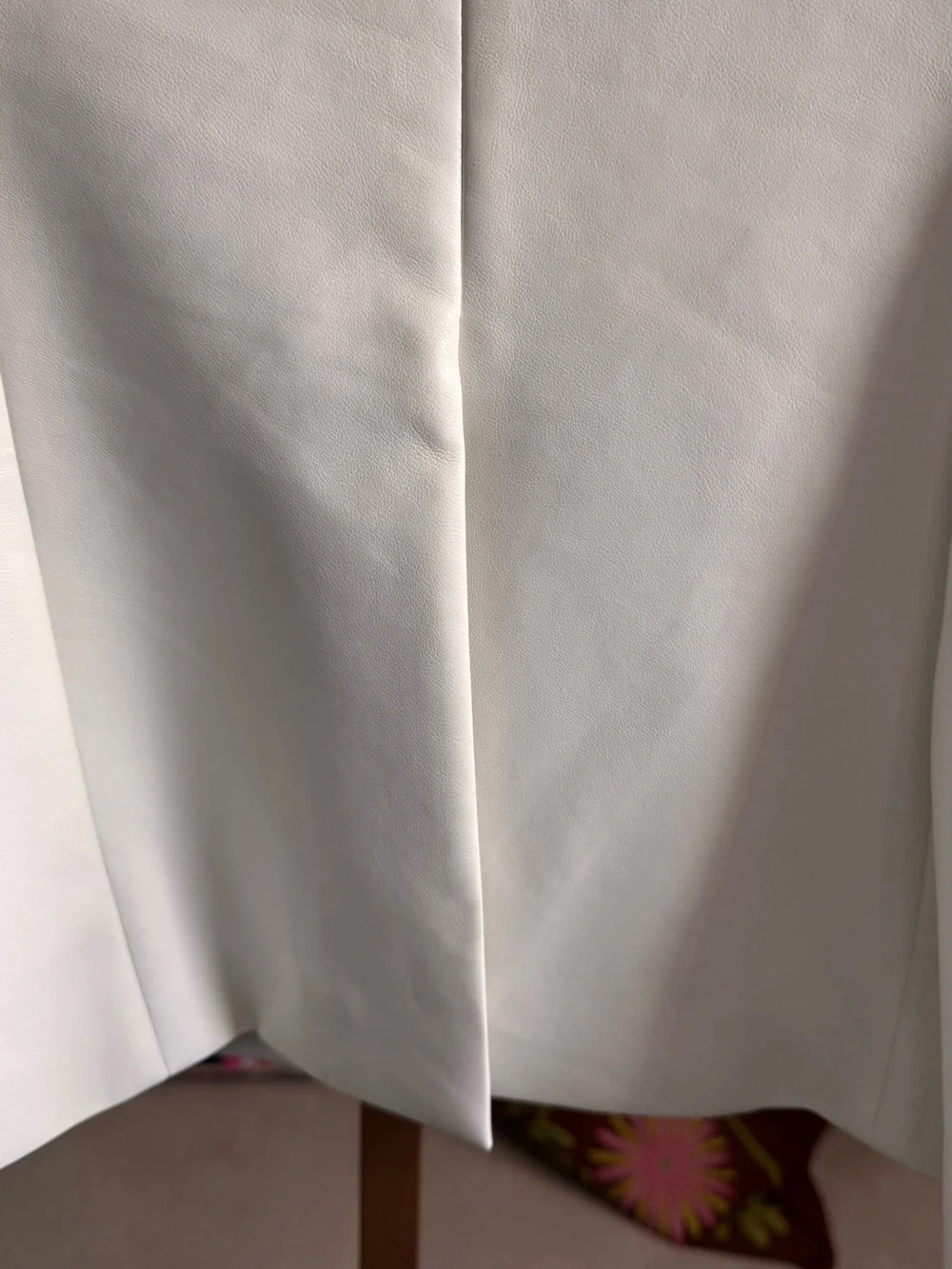 Pistola Joni Ivory Faux Leather Double-Breasted Blazer Size XS